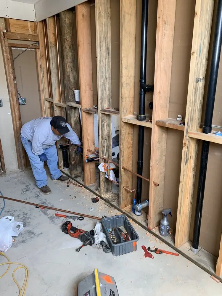 Commercial rough-in plumbing for Water Heater Replacement in Mount Pleasant Housing